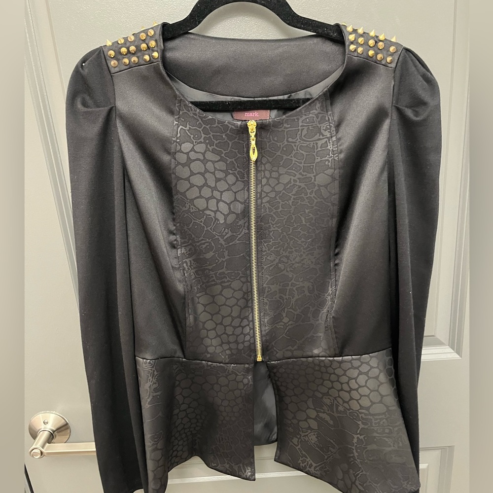 Black jacket with gold details